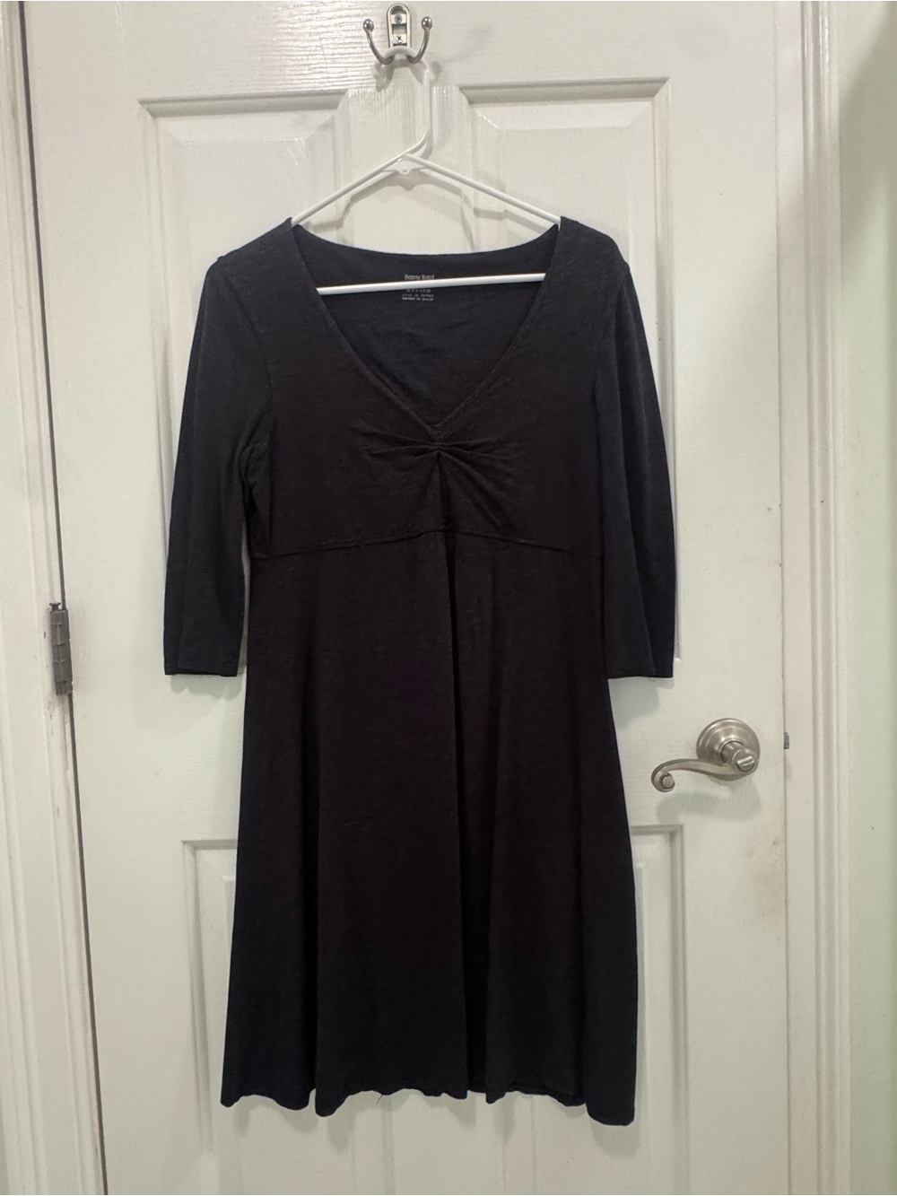 Horny Toad Black V-Neck Midi Dress